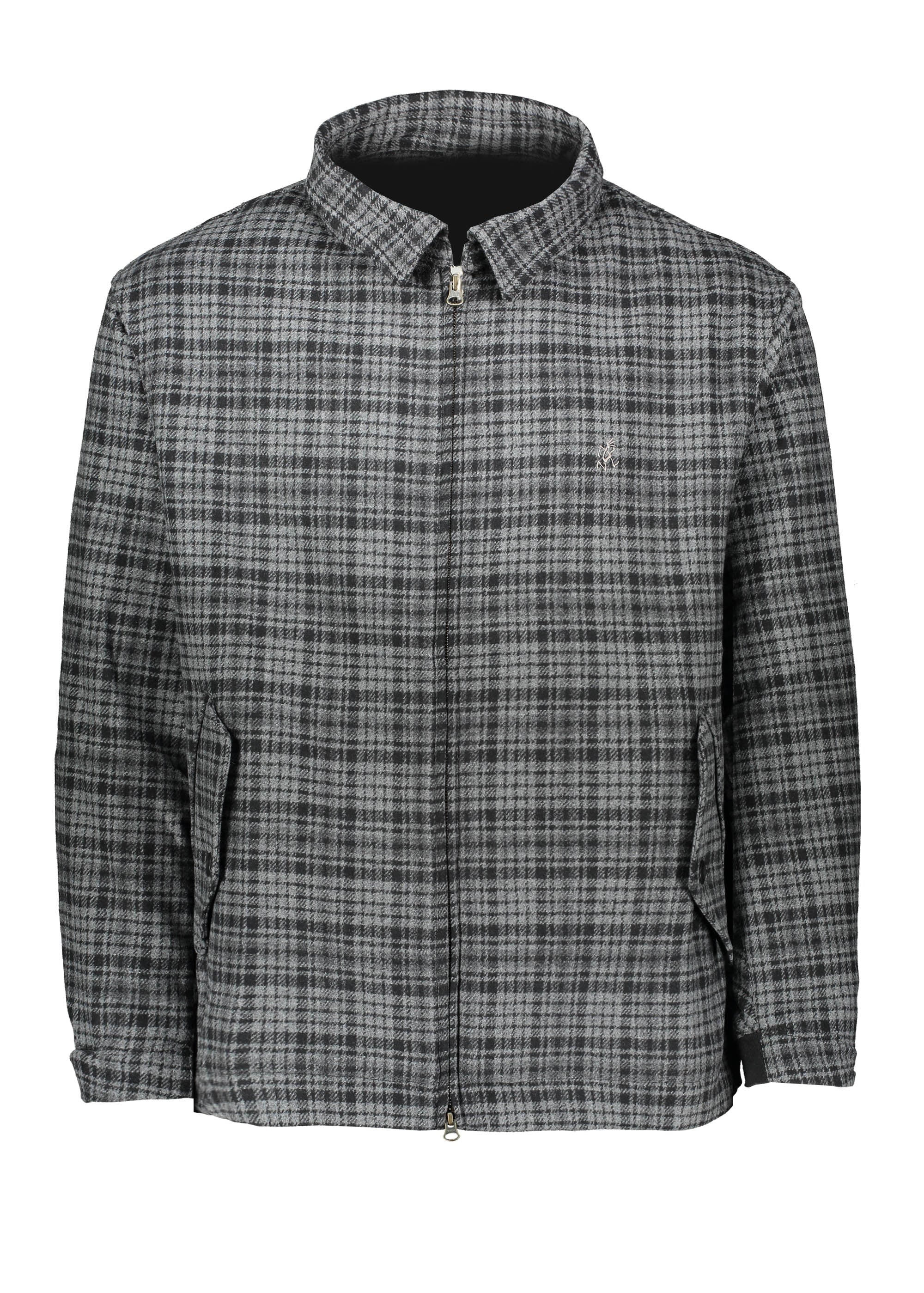 Wool-Blend Checked Jacket