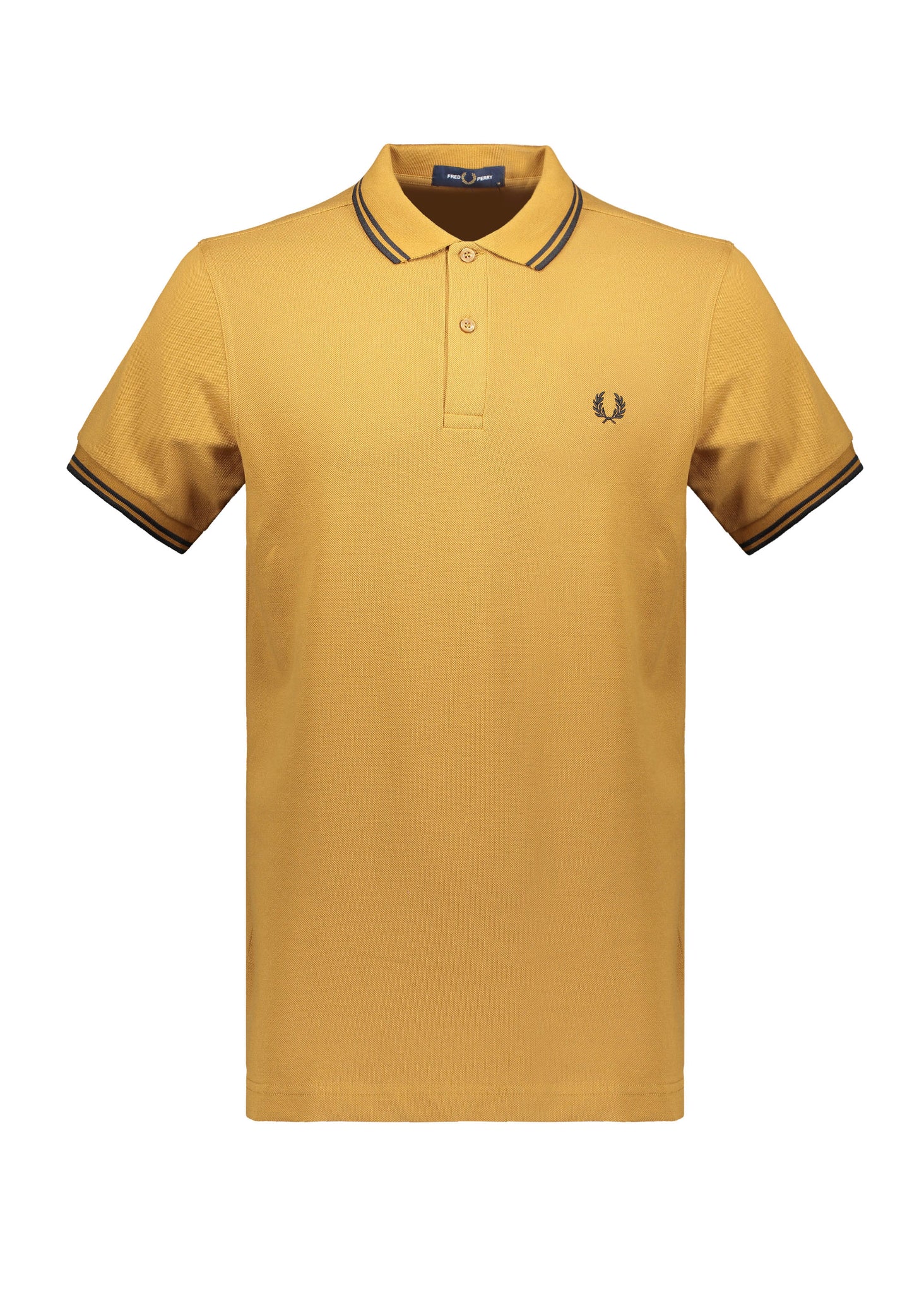 Fred Perry twin tip ss polo shirt - Dark Caramel