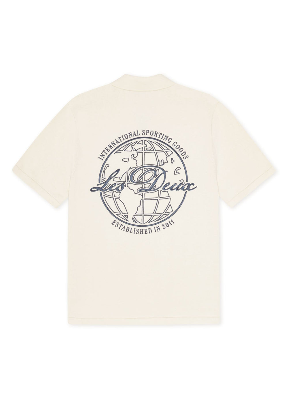 Les Deux Emmett Globe Knitted Ss Shirt