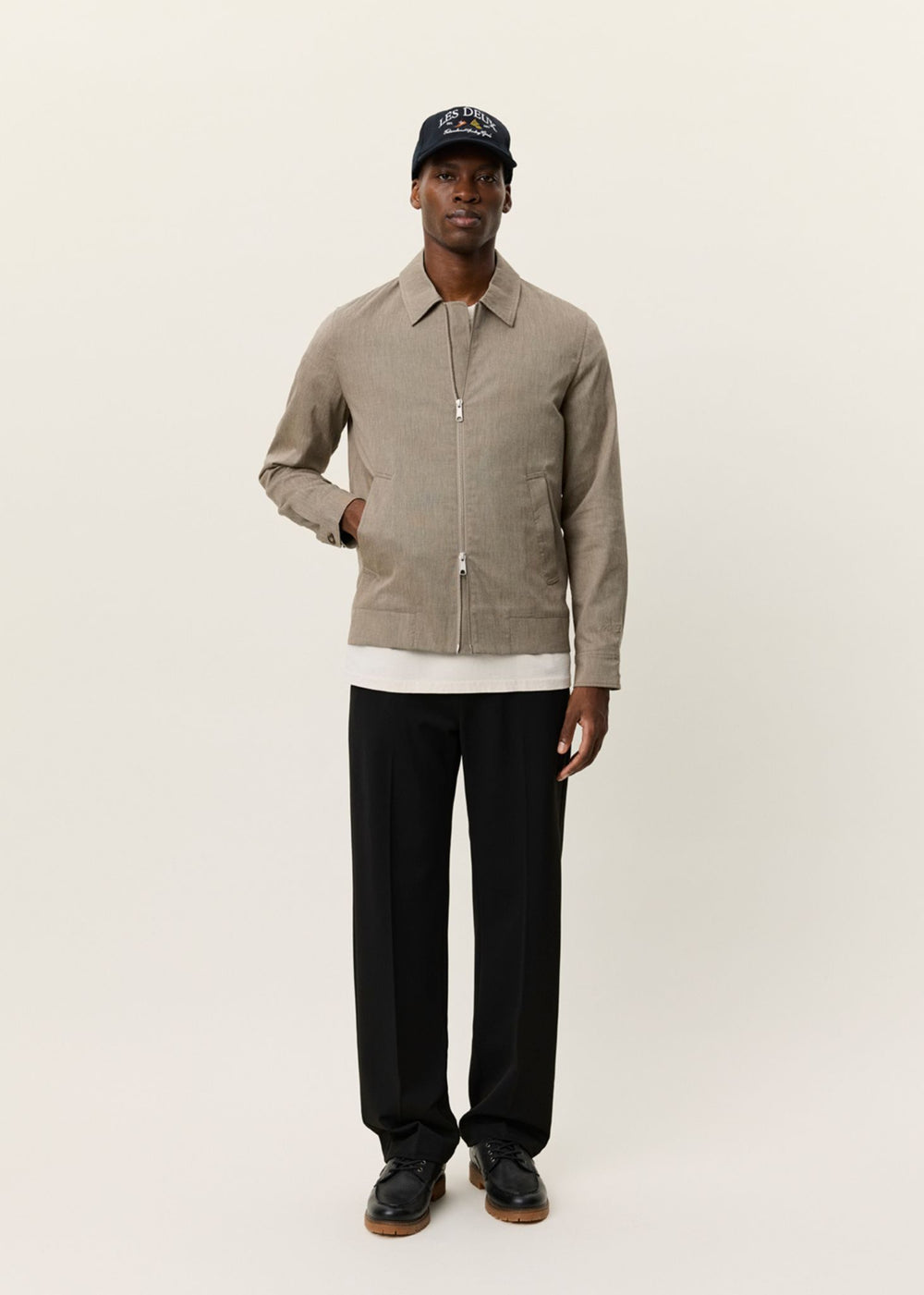 Les Deux Como Coach Slub Jacket - Linchen Green