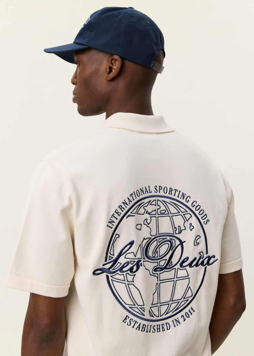 Les Deux Emmett Globe Knitted Ss Shirt