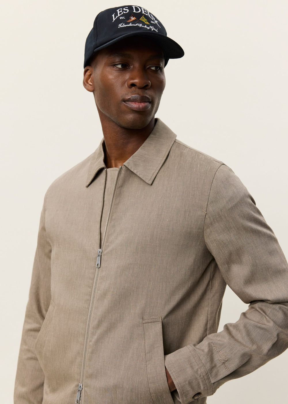 Les Deux Como Coach Slub Jacket - Linchen Green