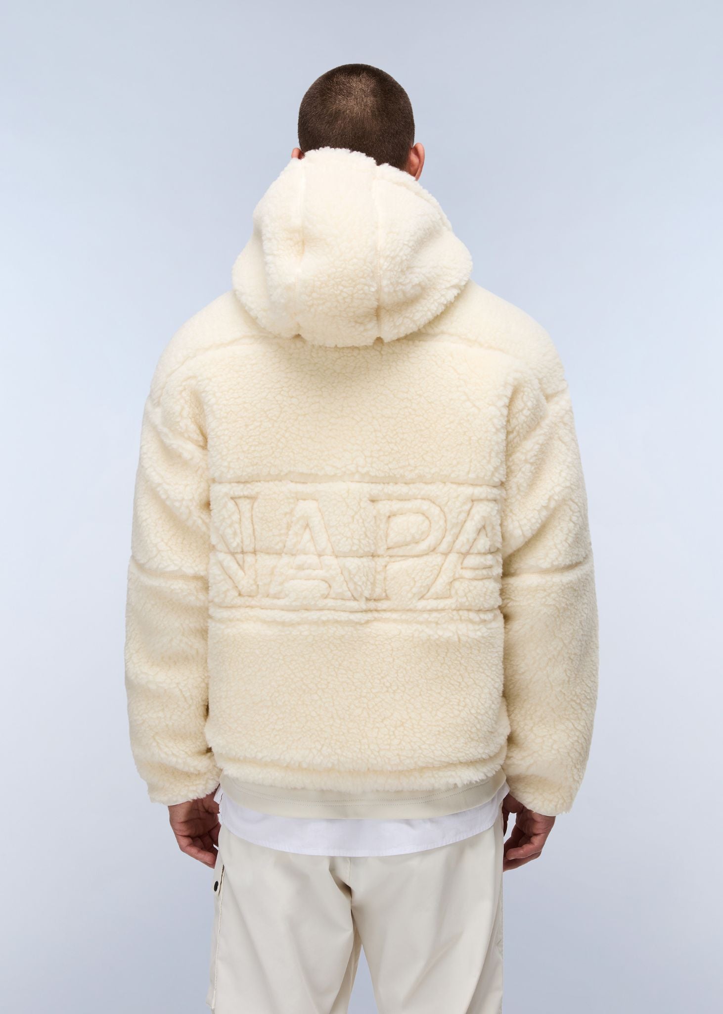 Napapijri Tires Full-Zip Fleece Hoodie – Beige - Main Image