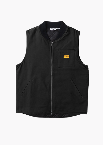 Service Works Padded Work Vest Jacket - Black