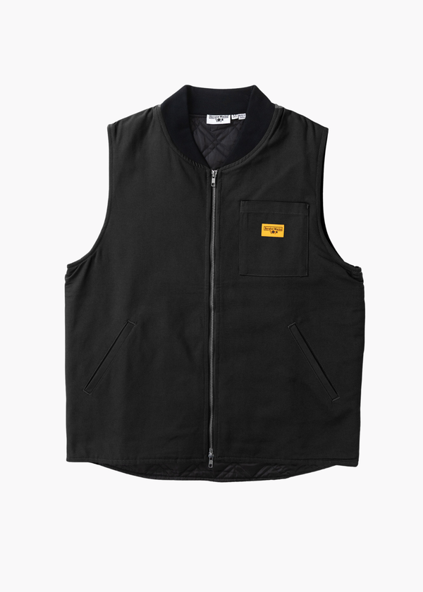 Service Works Padded Work Vest Jacket - Black