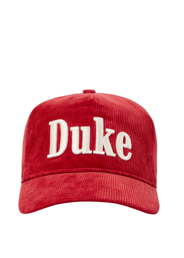 Duke and Dexter Duke Red Corduroy Cap