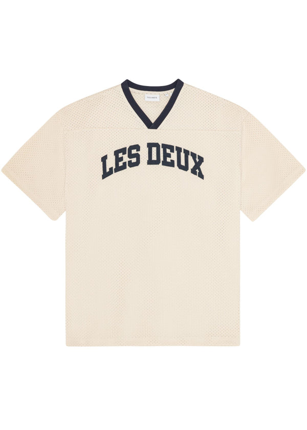 Les Deux Bronson Mesh T-shirt - Eggnog White