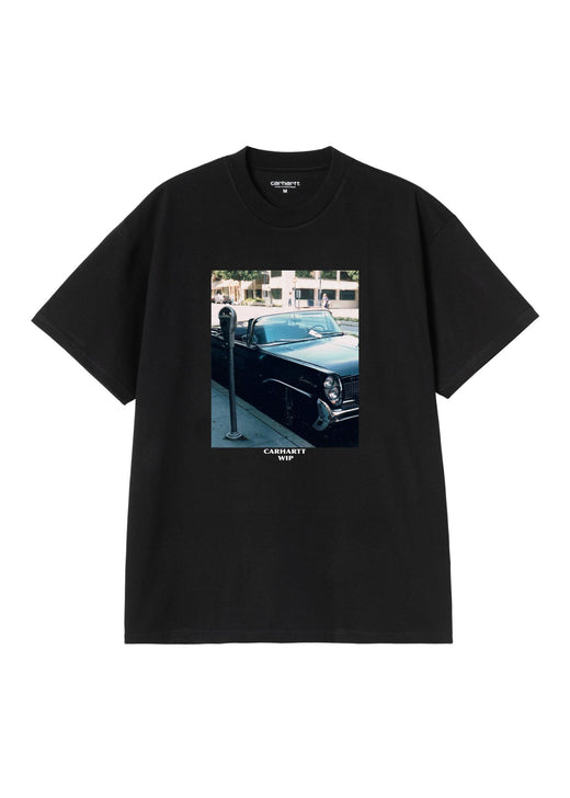 Carhartt WIP S/S Warm Views T-Shirt Black - front graphic print loose fit