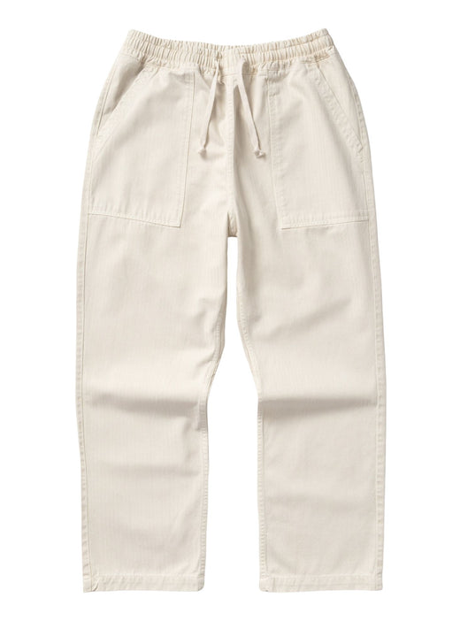 Service Works Pigment HBT chef pants in bone, full front view
