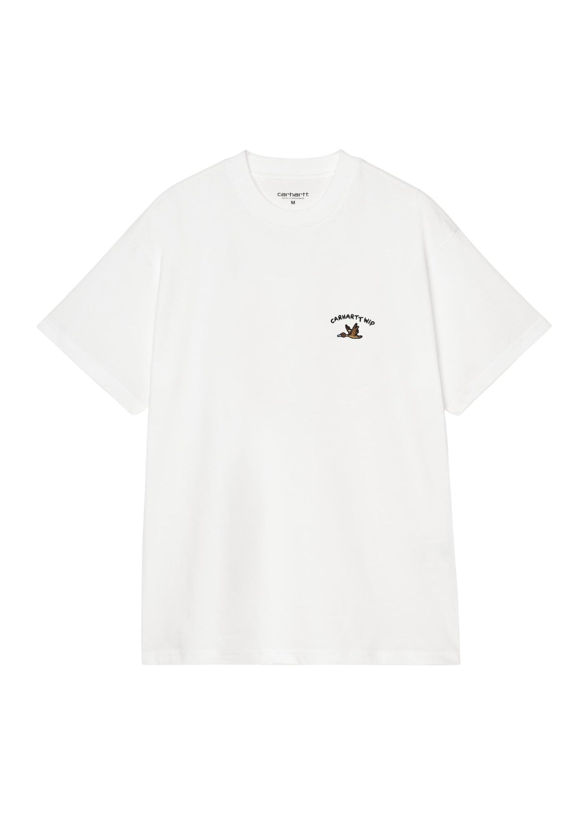 Carhartt WIP S/S Animated Ducks T-Shirt in white, front view