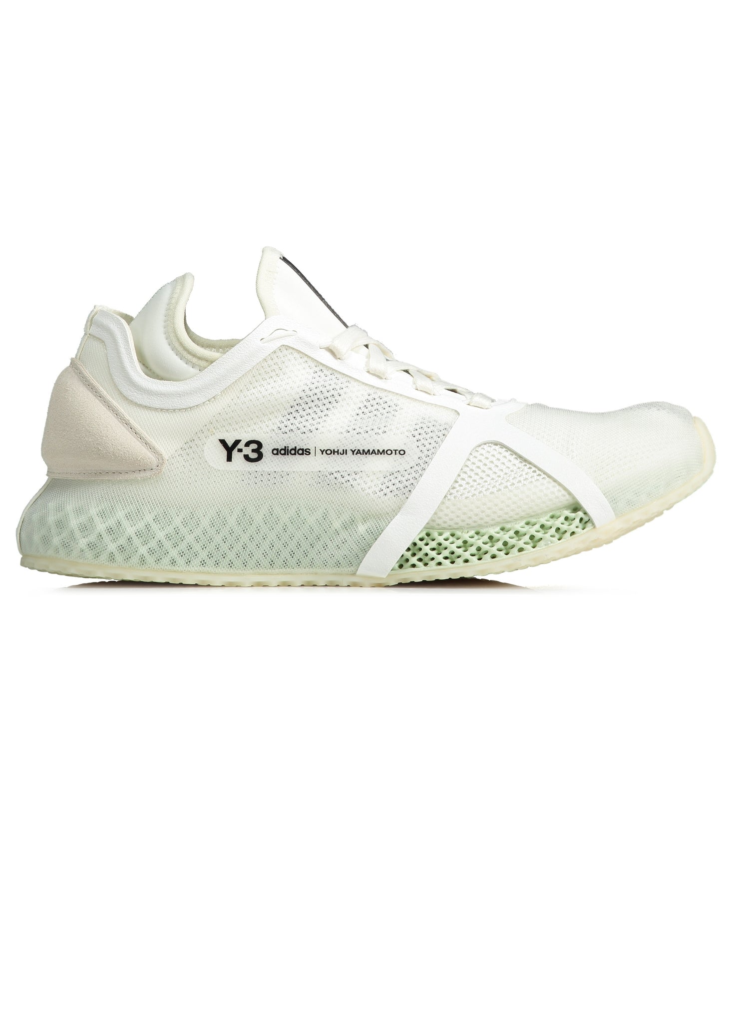 Y3 Runner 4D IOW White /Green – Triads Clothing - Main Image