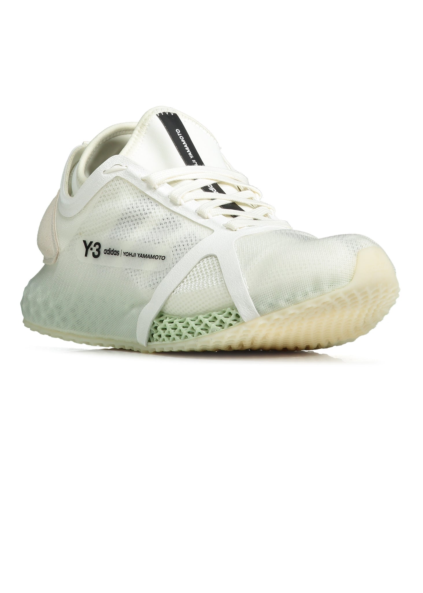 Y3 Runner 4D IOW White /Green – Triads Clothing - Main Image
