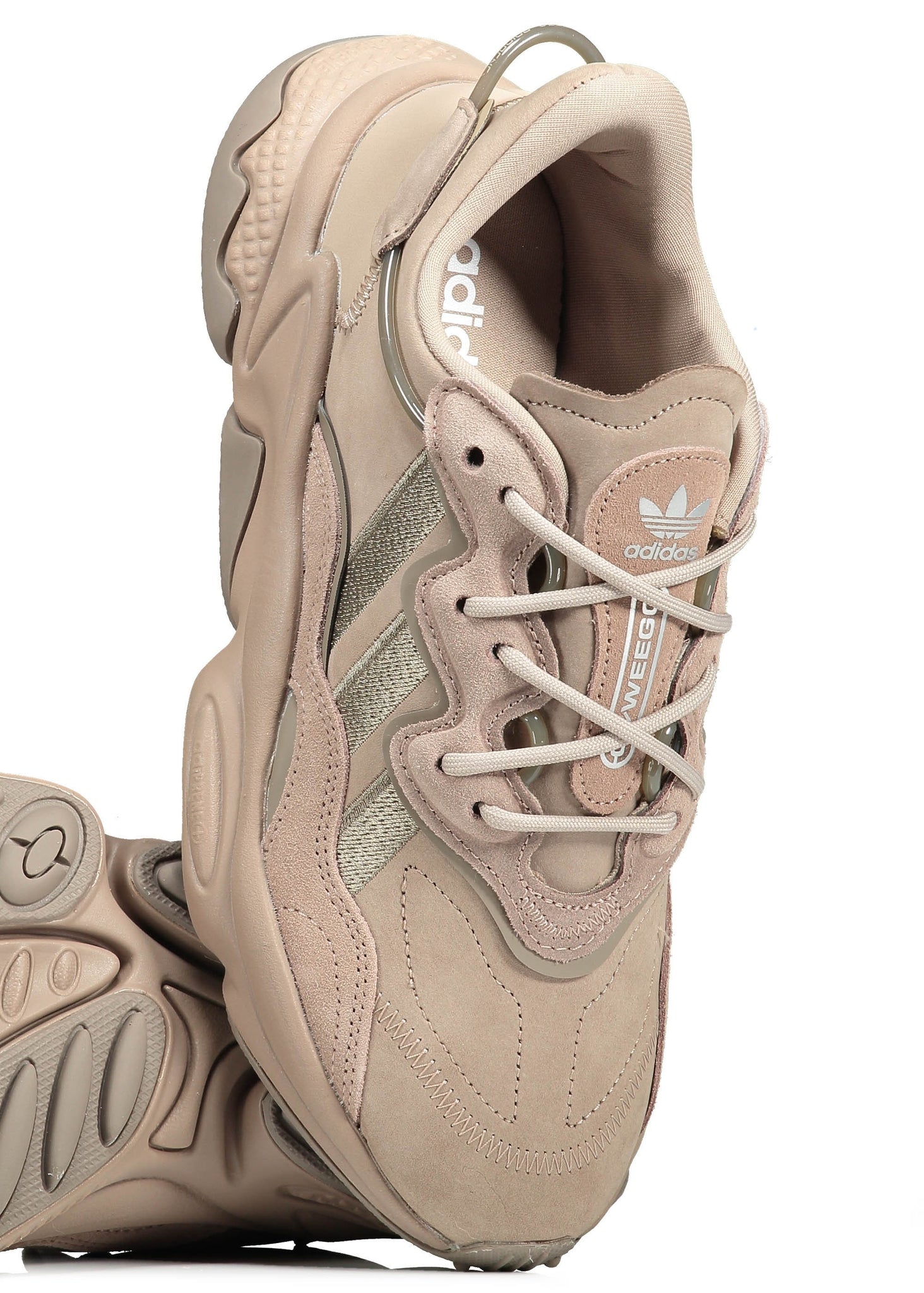 Brown Adidas Originals Ozweego Beige Adidas Ozweego Shoes Womens